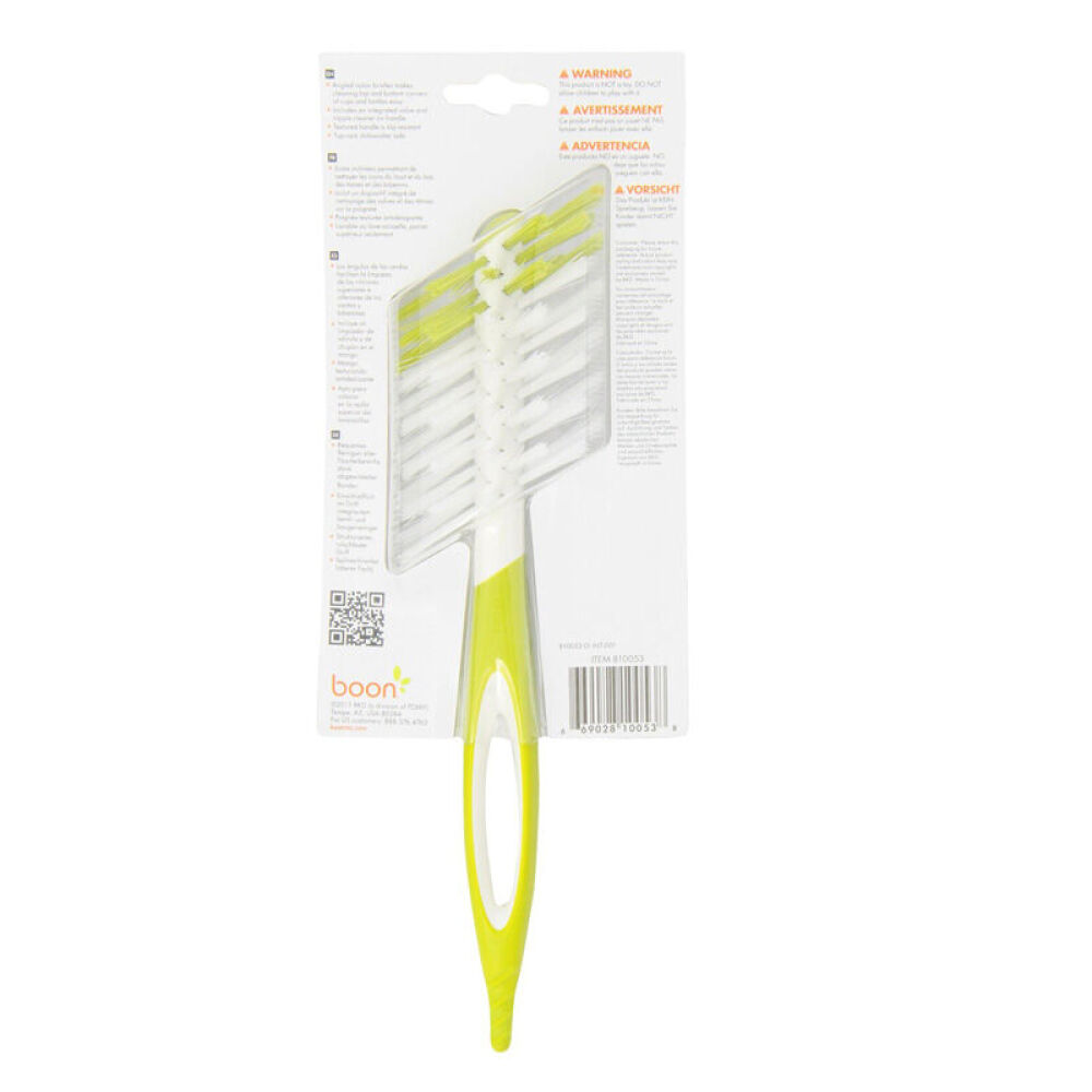 美国直邮Boon奶瓶刷防滑手柄奶嘴刷安全不含BPA