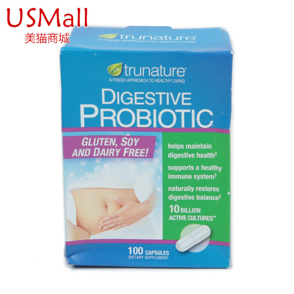 美猫全球购Trunature益生菌100粒健肠胃助消化治疗