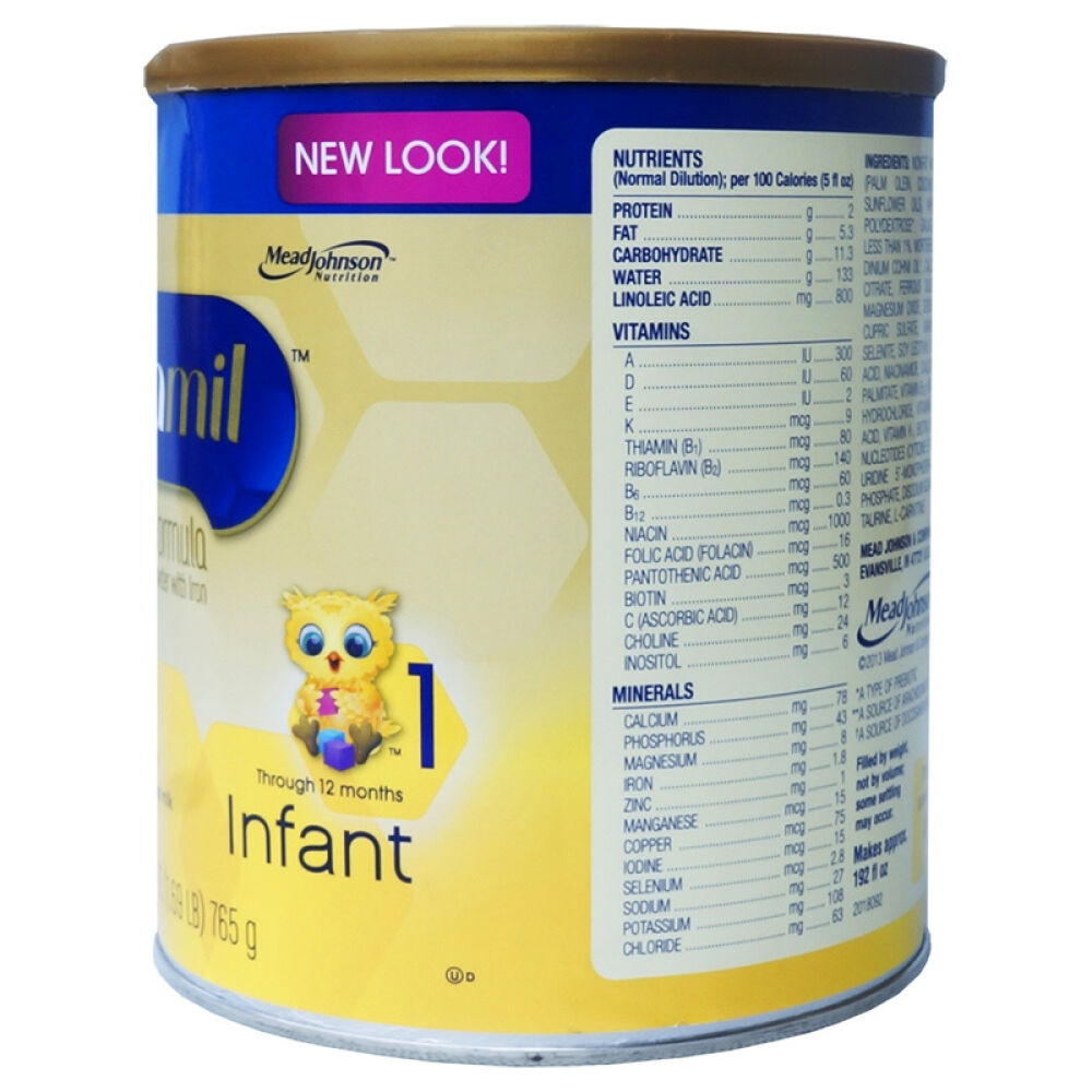 【美国纽约直邮】进口奶粉美赞臣Enfamil一段1段美版金樽婴儿奶粉适合0-12个月宝宝765g*1罐