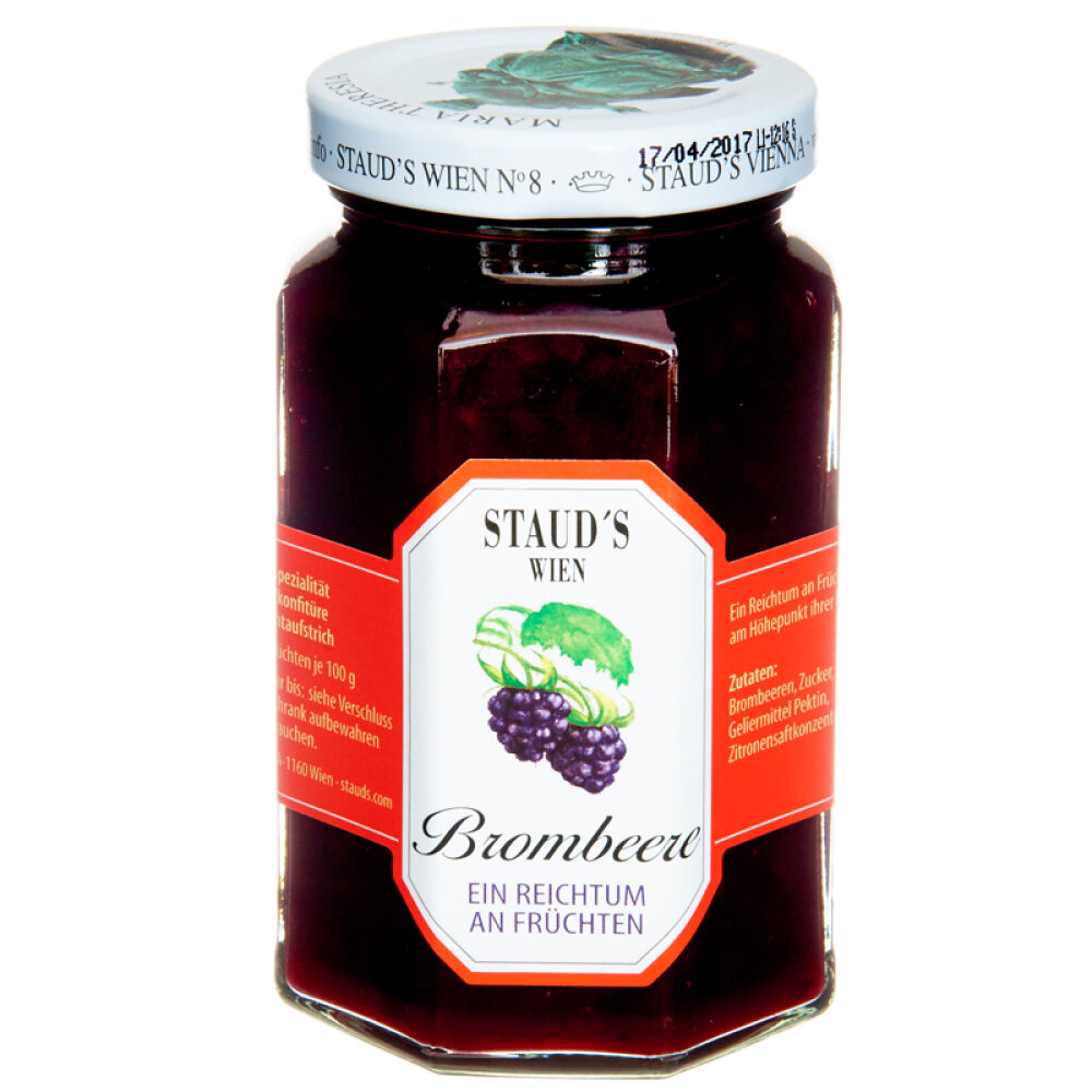 自营奥地利进口果酱施陶尔兹STAUD’S黑莓果酱250g