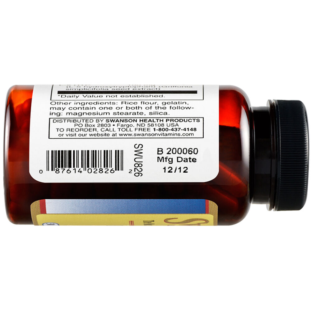 斯旺森swanson5-HTP五羟色氨酸营养胶囊100mg*30粒抗抑郁安神助睡眠