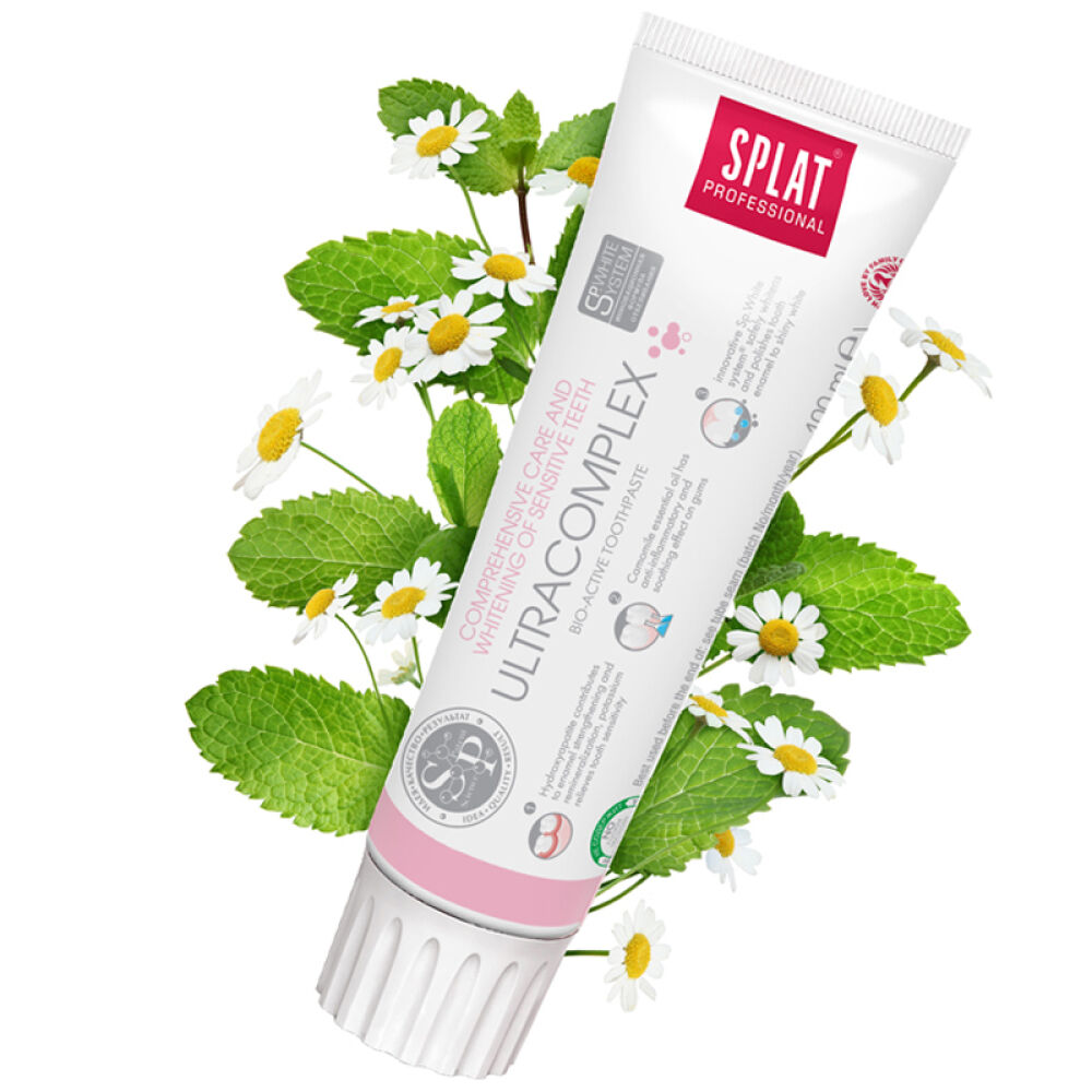 自营俄罗斯斯普雷特(SPLAT)清新口气固齿美白牙膏紫罗兰口味100g