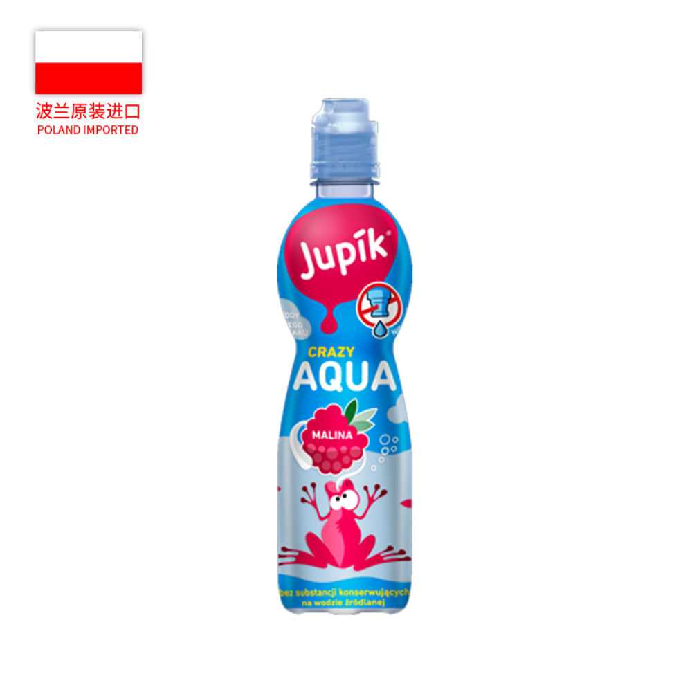 波兰进口HOOPJUPIK矿泉水0.5L效期2017.2覆盆子味