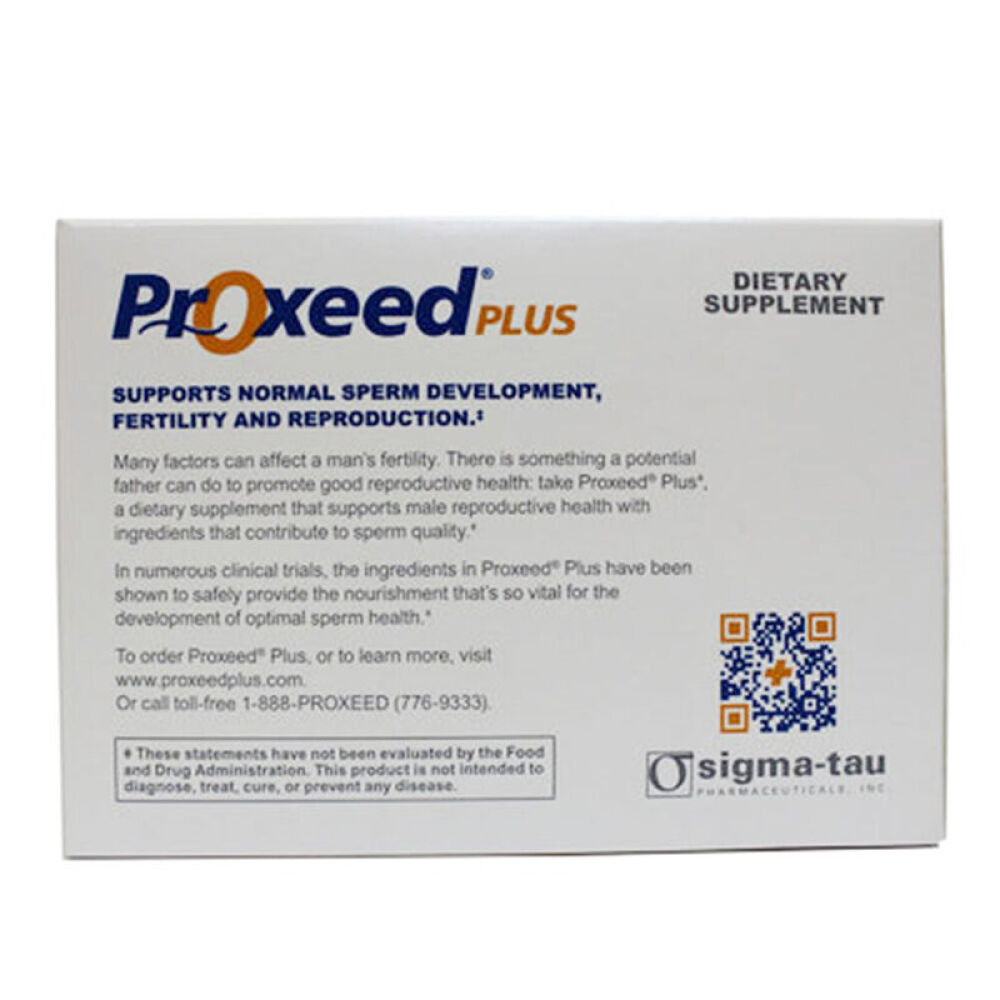 【全球购】美国原装增效版Proxeed-plus男性助育助孕提高精子质量助孕6盒装(三个月量)