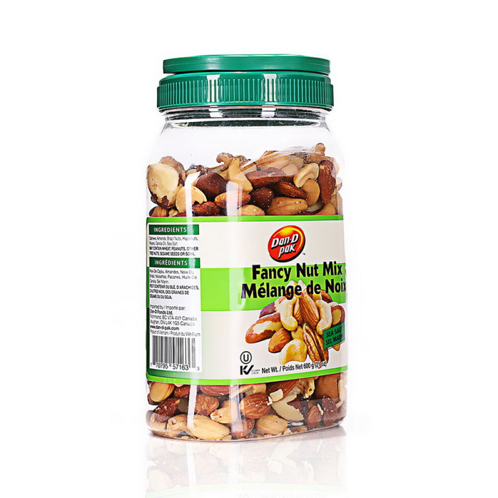 越南进口DAN.D.PAK丹蒂腰果坚果零食炒货果仁盐焗混合坚果600g