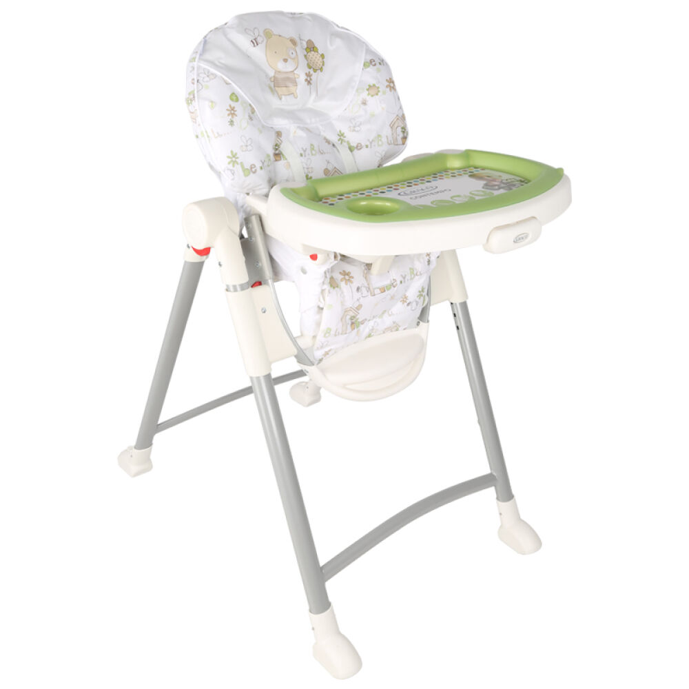 Graco葛莱宝宝儿童餐椅欧版康坦系列多功能可折叠便携式宝宝餐桌褐色熊