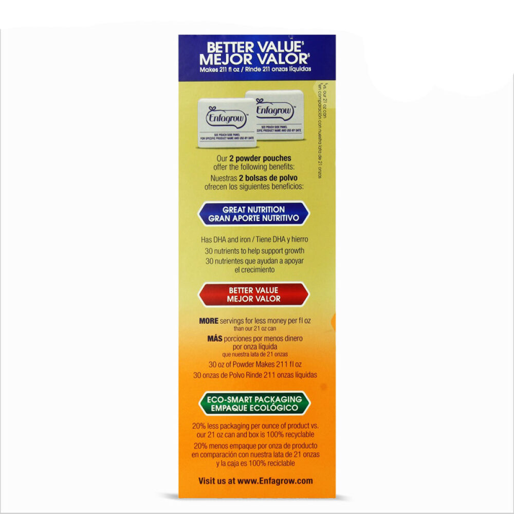 美赞臣Enfamil美版二段金樽奶粉1080g（2袋）1盒装