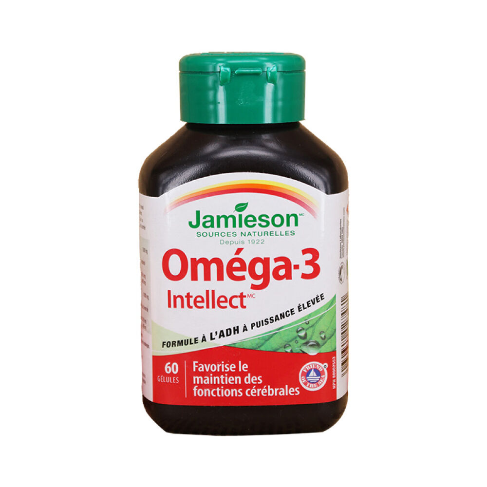 【全球购】加拿大直邮健美生Jamieson鱼油Omega-3高含量DHA配方60粒