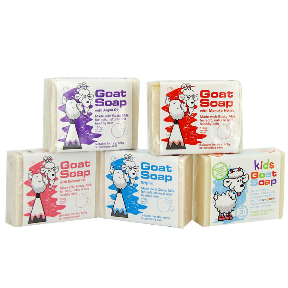 山羊奶皂GoatSoap手工香皂保湿滋润澳洲原装进口100g5款套