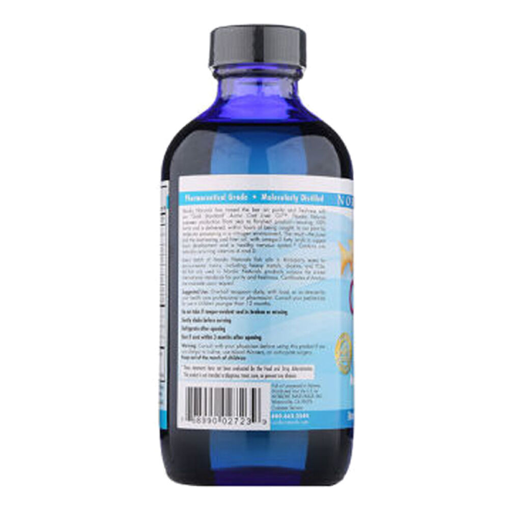 美国原装进口美国挪威小鱼NordicNaturals儿童鳕鱼油草莓味237ml2瓶(香港直邮)