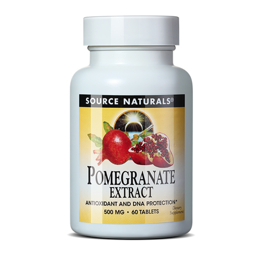 美国原装SourceNaturals石榴籽精华120粒美容养颜抗衰老维生素B维生素C