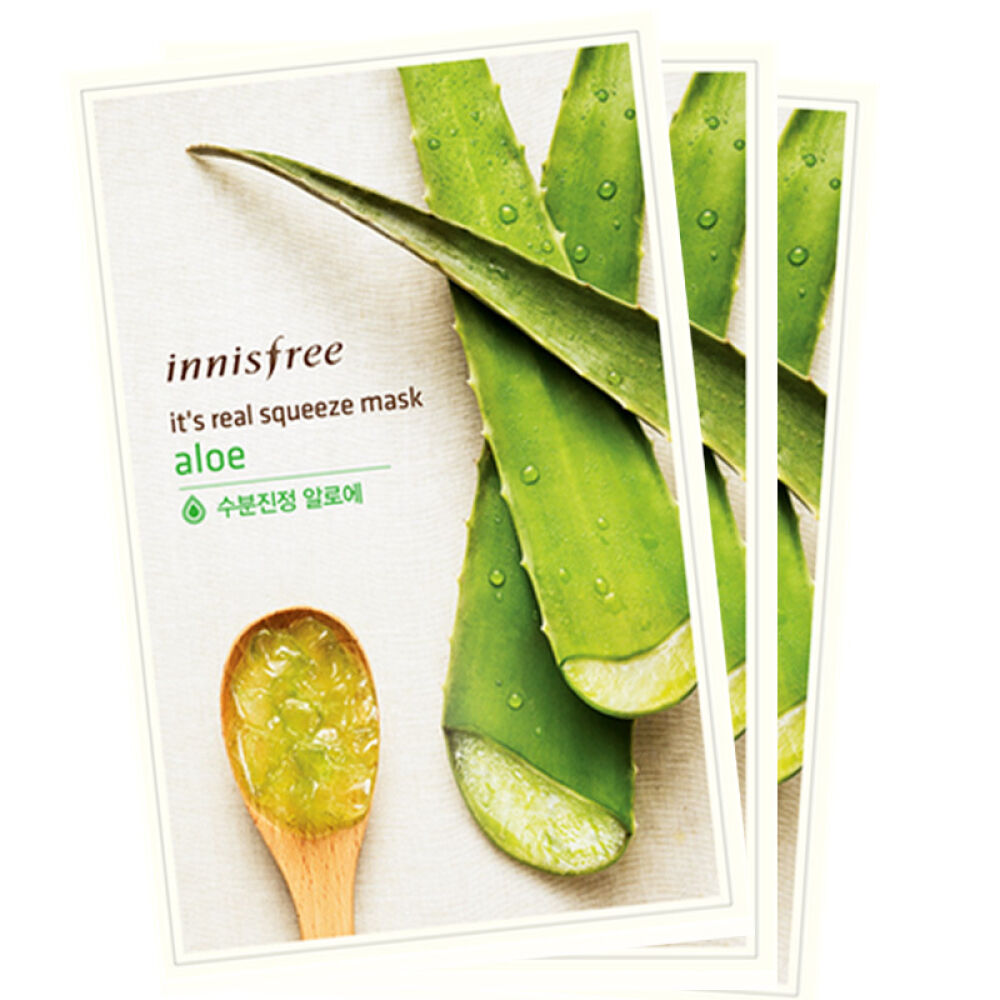 【京东全球购】韩国原装进口Innisfr悦风吟保湿清爽补水香港直邮芦荟4+黄瓜3+乳木果3共10