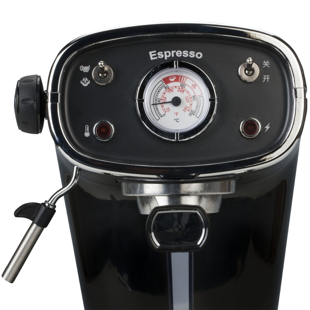 灿坤（EUPA）咖啡机意式半自动高压泵浦蒸汽咖啡机家用TSK-1163A黑色