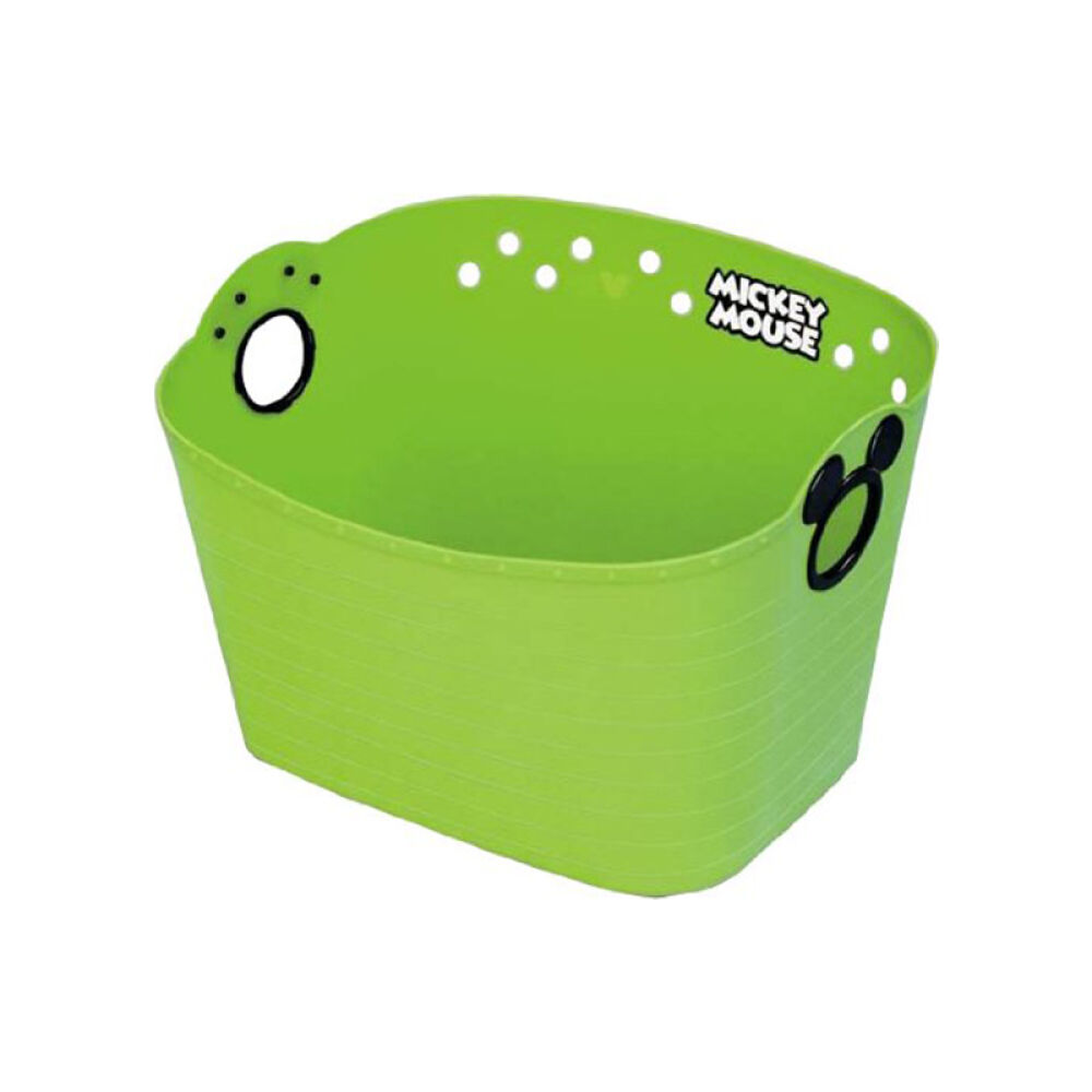 迪士尼Disney锦化成婴幼儿米奇四角收纳软桶绿色
