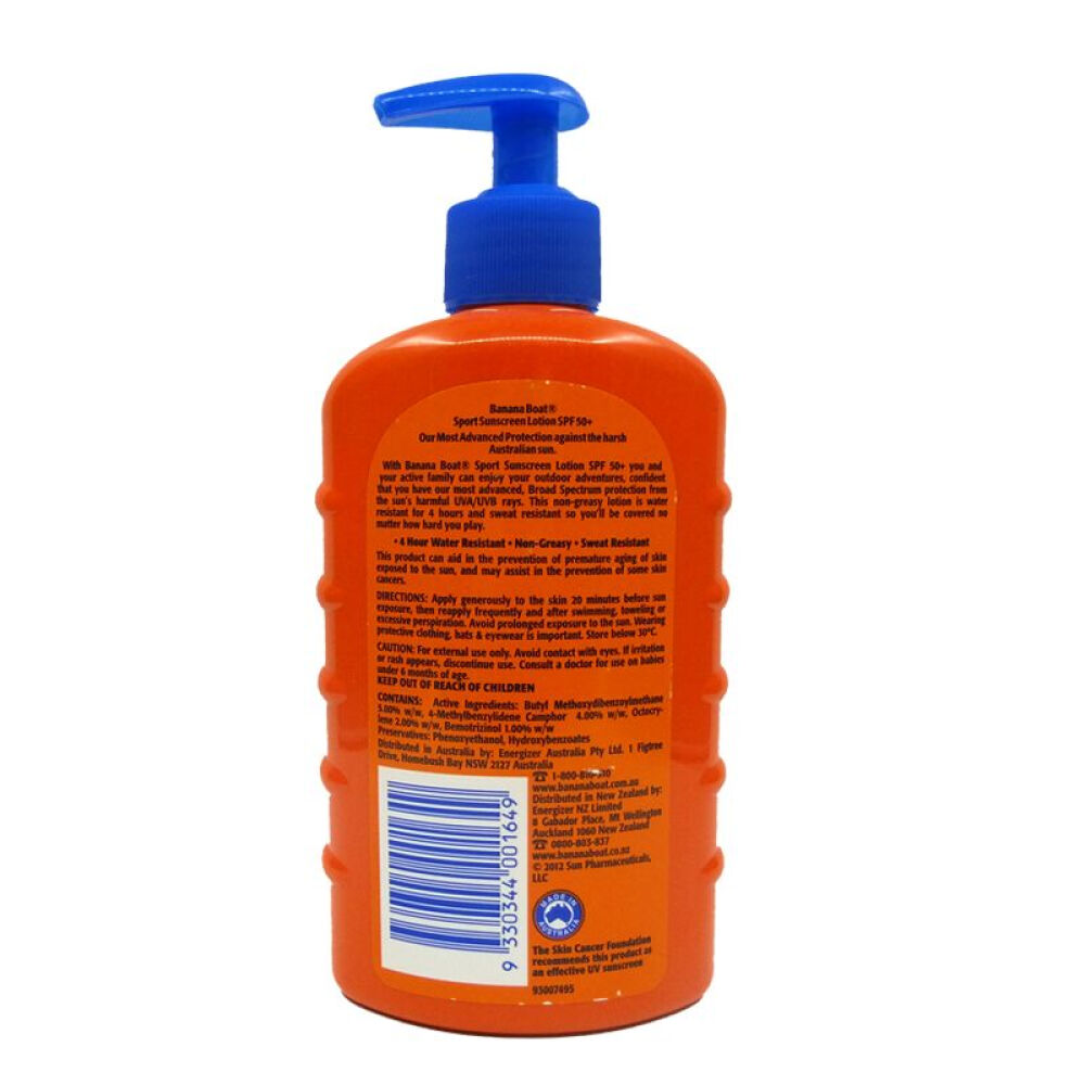 【澳洲直邮】澳大利亚BananaBoat香蕉船运动型防晒霜SPF50+400g