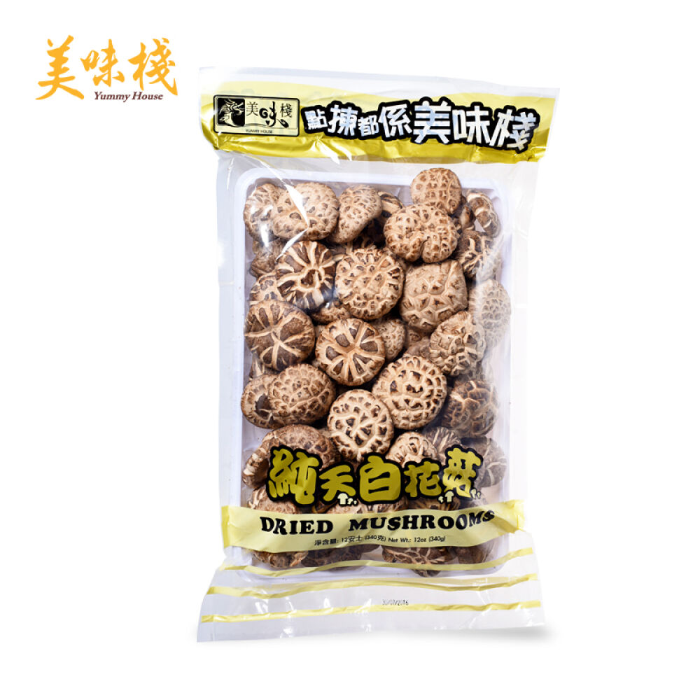 美味棧进口白花菇高品质花菇香菇340g