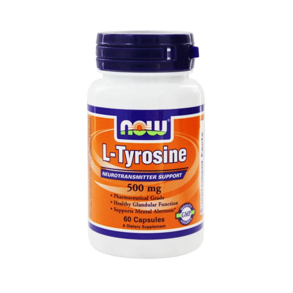 【美国正品直邮】NOWFoods诺奥支持健康的腺体功能及应激反应酪氨酸自由基胶囊未定义60粒