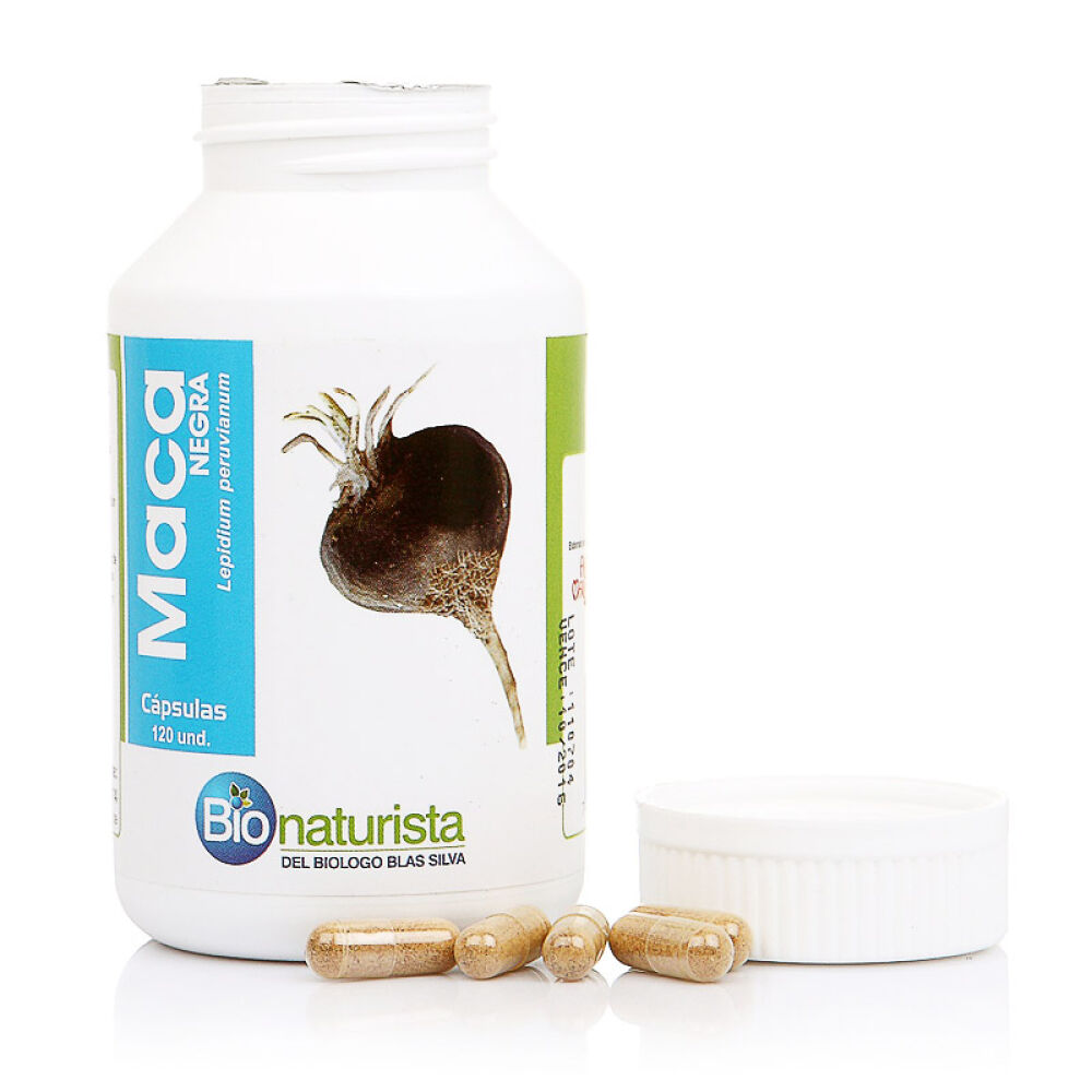 秘鲁bio玛咖MACA秘鲁进口玛卡玛咖黑玛卡成人胶囊120粒一瓶装