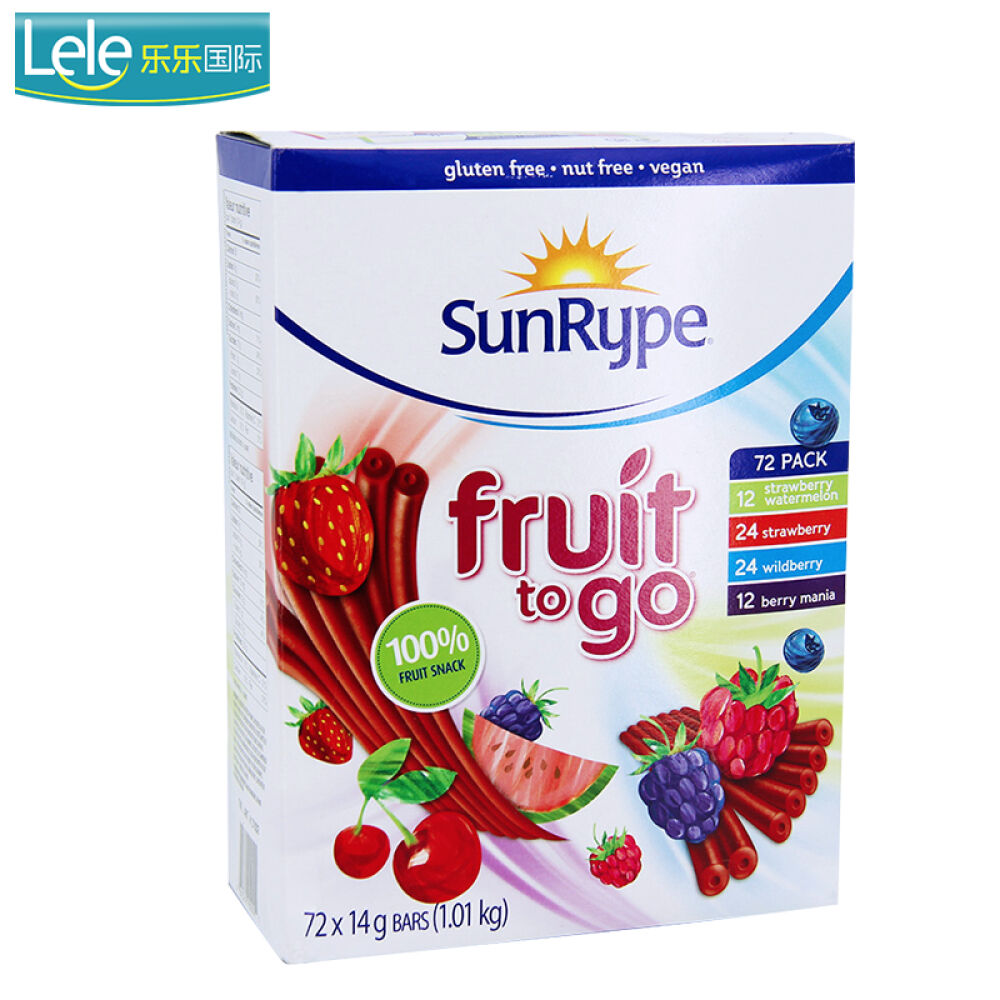 加拿大进口SunRype天然水果条补VC婴儿果丹皮宝宝儿童零食果肉条