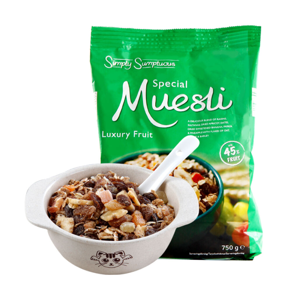 ICA水果麦片Special高端燕麦片营养早餐即食麦片德国进口45%丰富水果低糖低脂750g