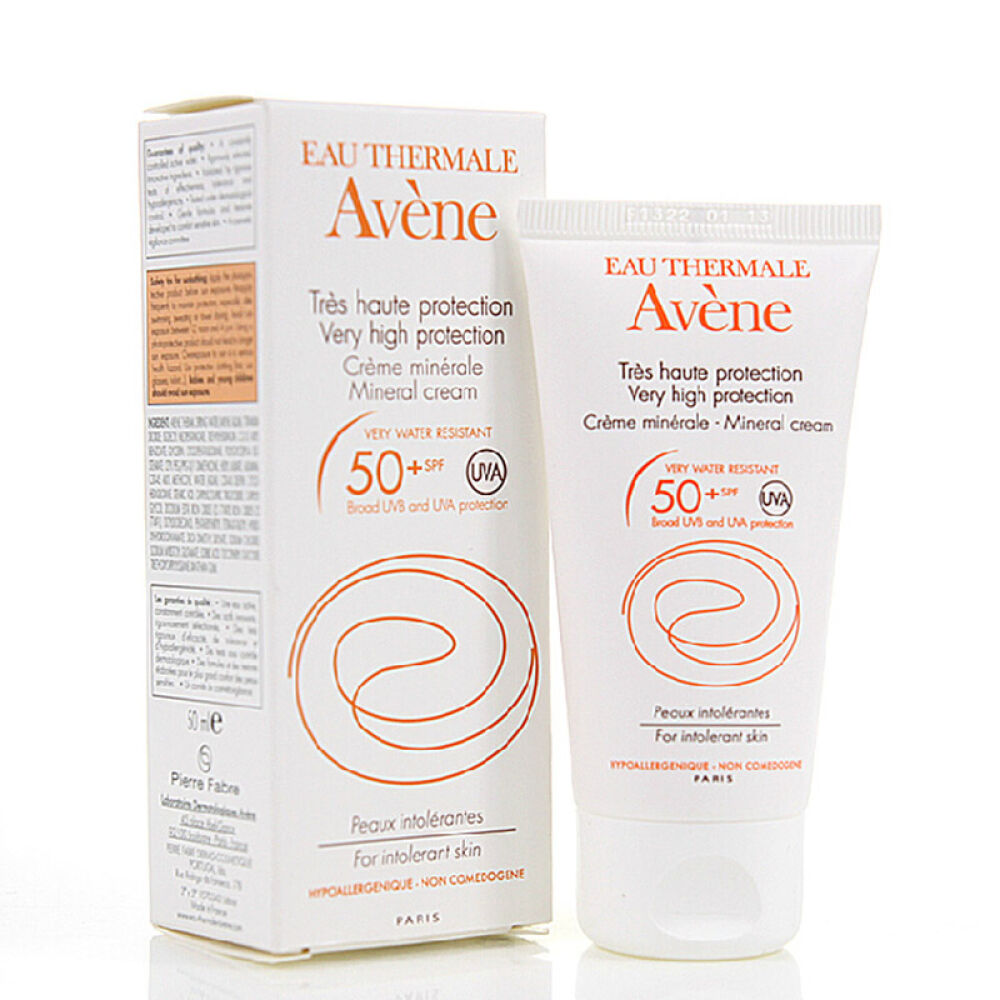 雅漾Avene清爽男士女士防晒隔离霜乳自然物理矿物防晒乳SPF5050ml