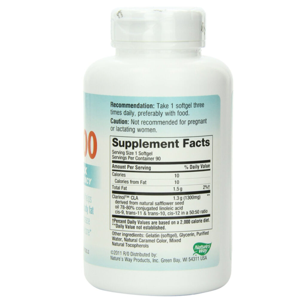 全球购然萃维（Nature'sWay）共轭亚麻油酸1300mg90粒