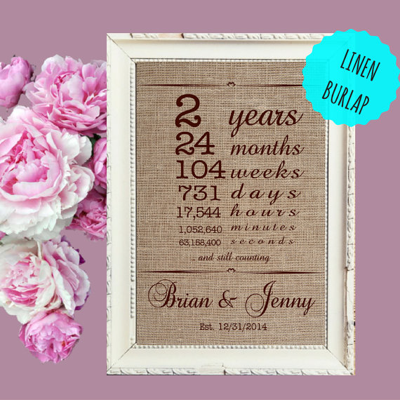 cottonanniversarygift|2yearanniversarygiftiburlapprinti