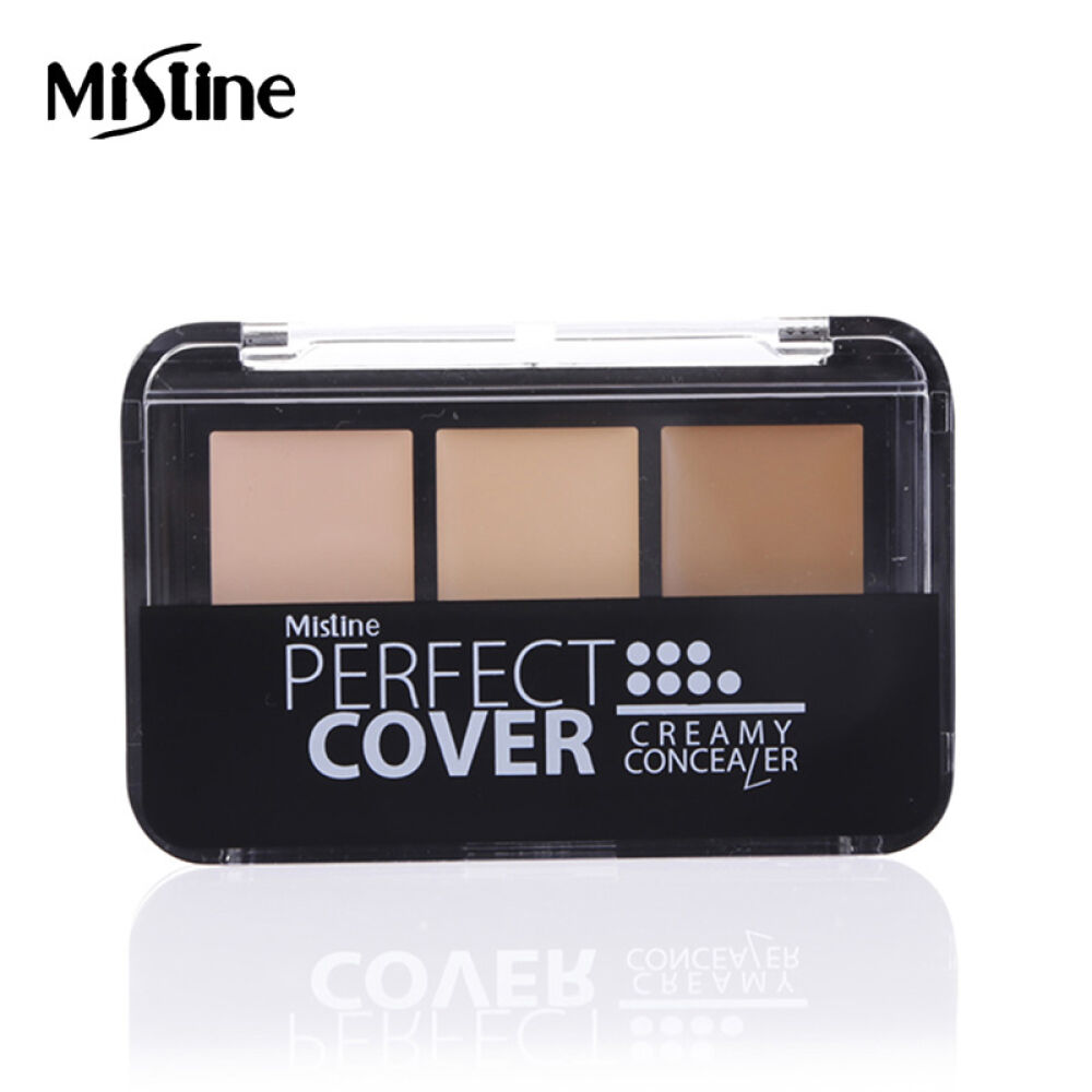 泰国Mistine粉饼底妆3d眉笔系列新品三色遮瑕膏4g4487