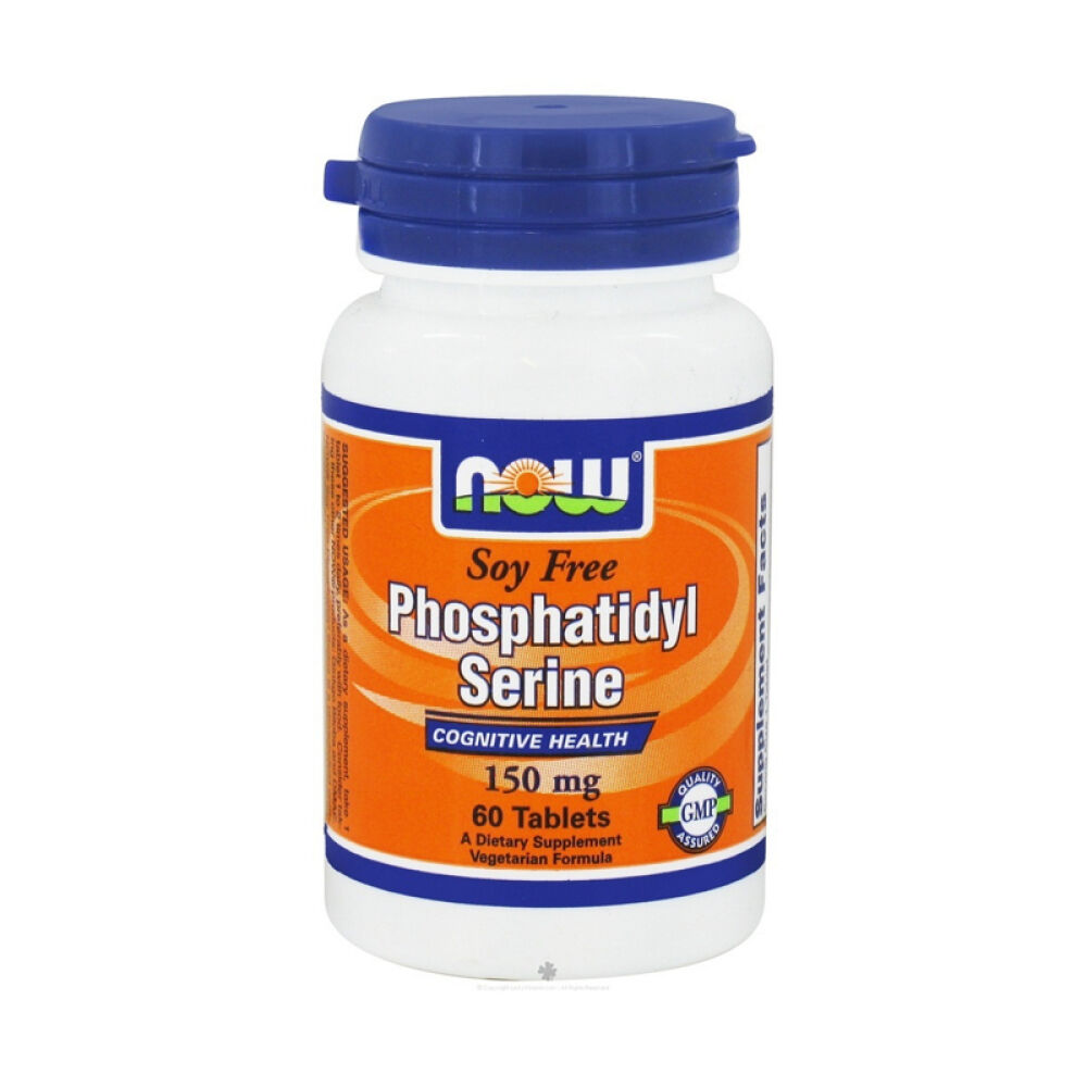 【美国正品直邮】NOWFoods诺奥促进学习记忆能力平衡情绪磷脂酰丝氨酸片剂未定义60片