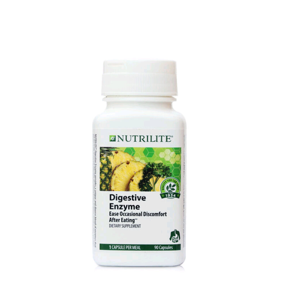 美国进口Amway安利纽崔莱消化酵素胶囊90片