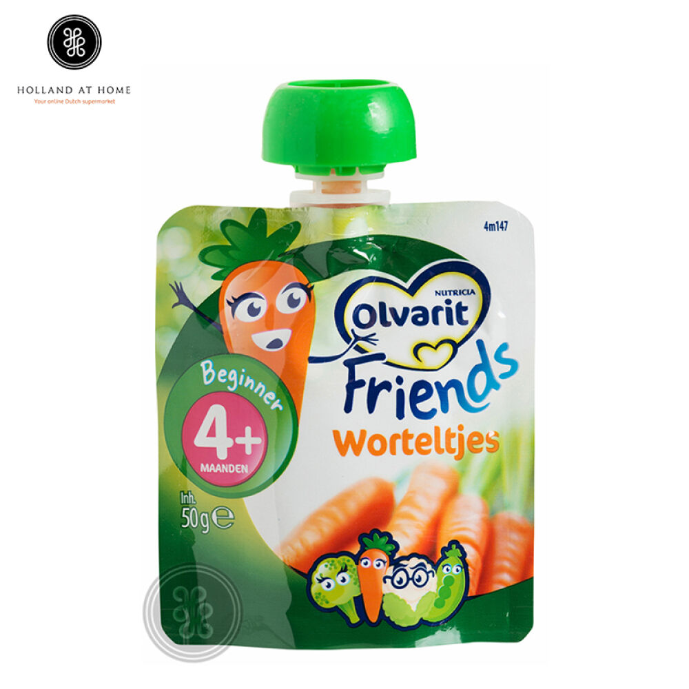 Olvarit荷兰之家营养蔬菜泥4+胡萝卜