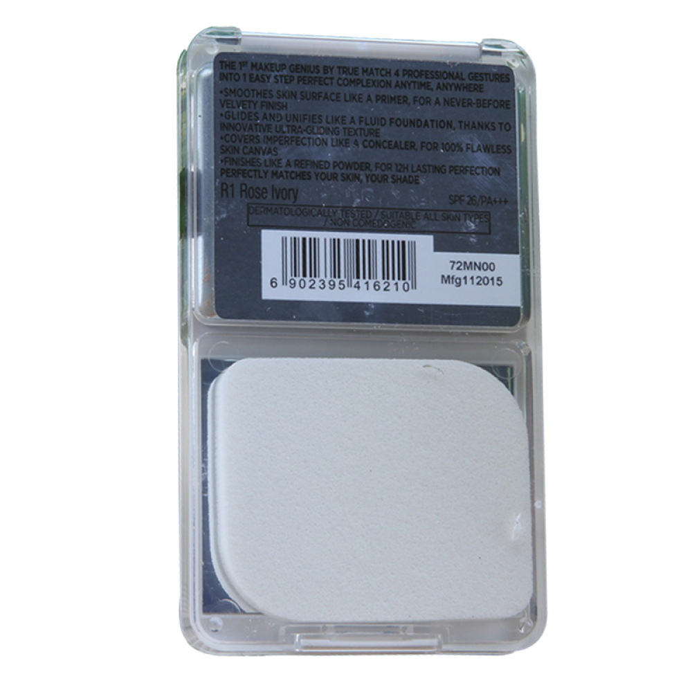 【香港直邮】LOREAL欧莱雅粉底液粉饼绝配无瑕细腻贴合防晒两用粉饼9gR1柔粉色系