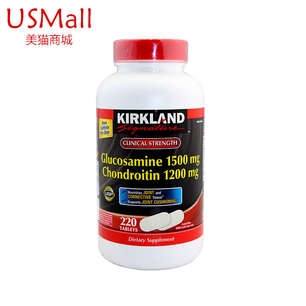 Kirkland可兰盐酸氨基葡萄糖维骨力+软骨素关节灵220粒