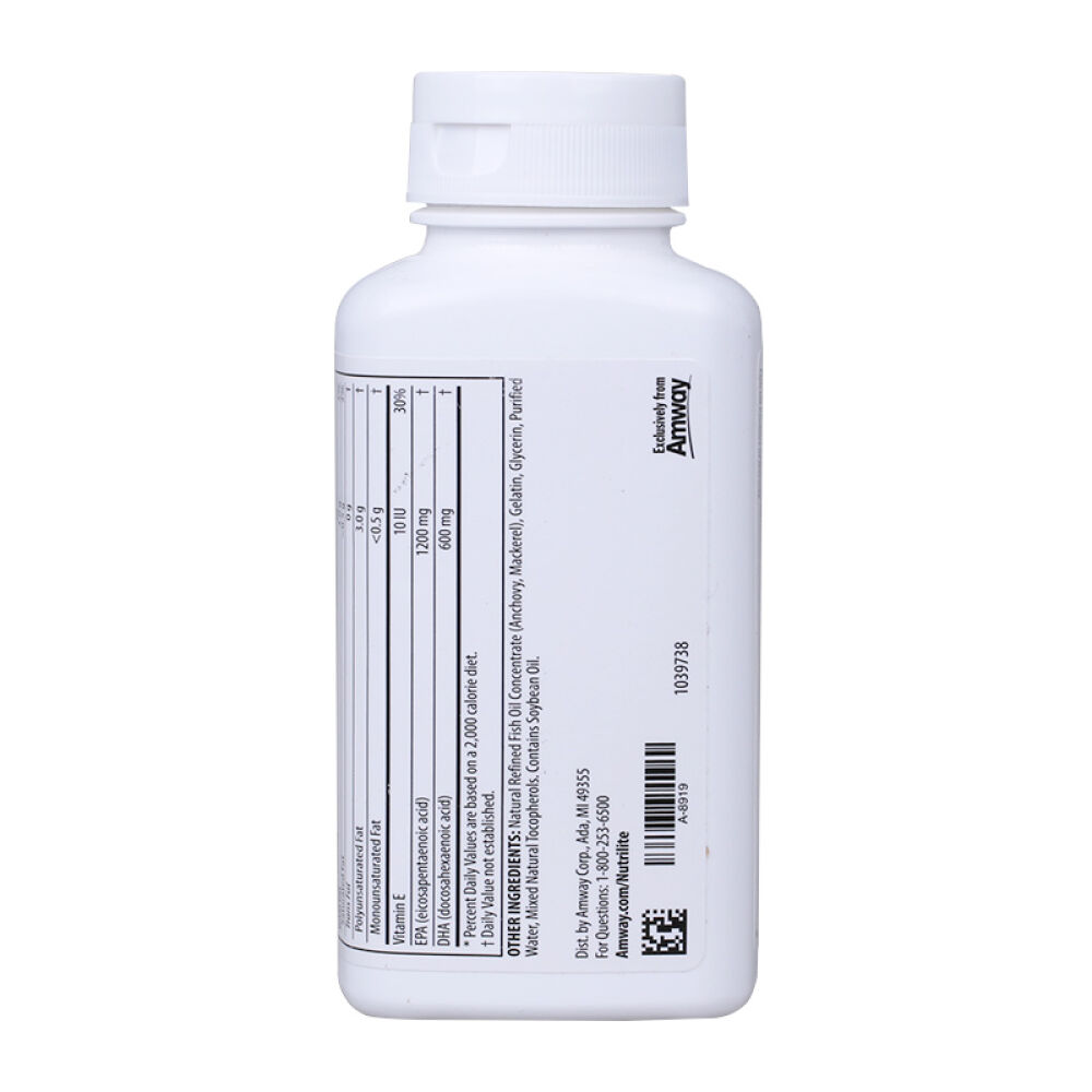 美国安利鱼油纽崔莱深海护心鱼油软胶囊Omega390粒