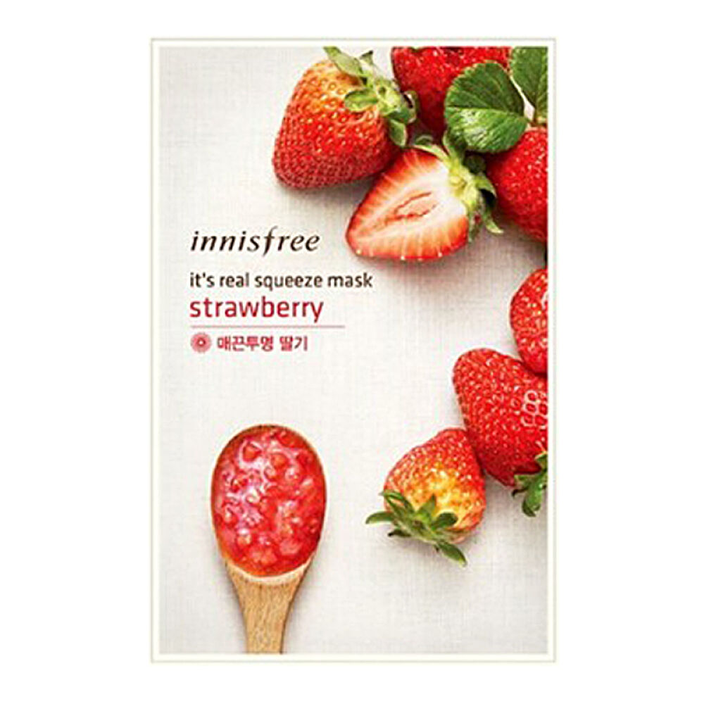 【京东全球购】韩国原装进口Innisfr悦风吟保湿清爽补水香港直邮草莓面膜贴10片