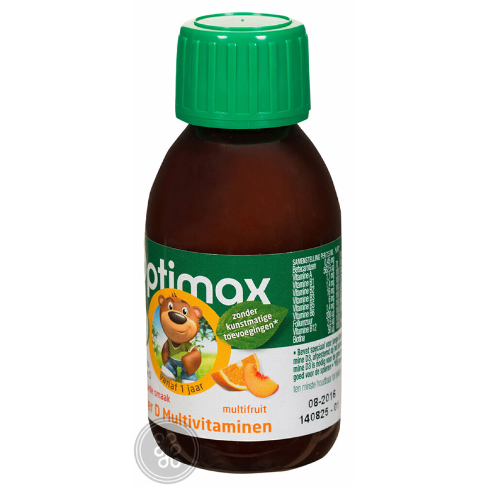 Optimax营养维生素液体儿童多维元素+维他命D125ml/瓶