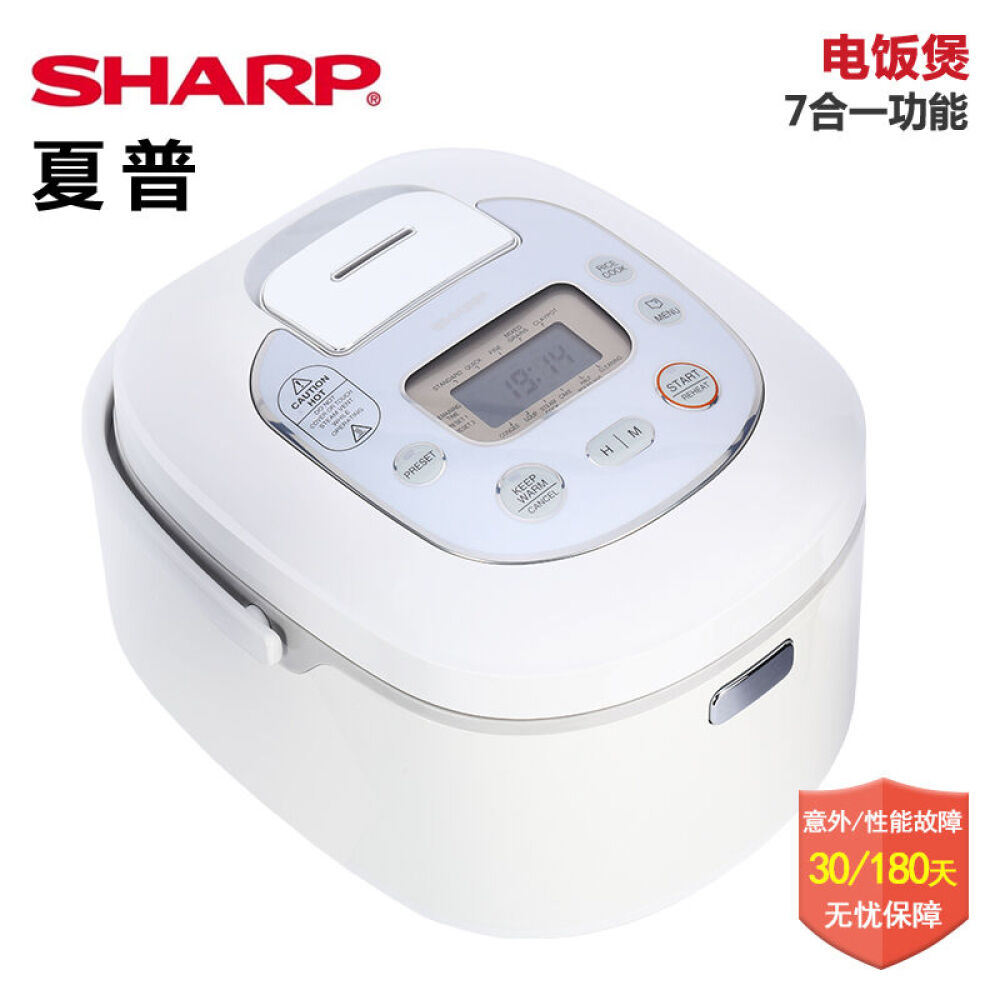 夏普（Sharp）电饭煲KS-TH18W(WH)多功能预约定时电饭锅KS-TH18W(WH)白色