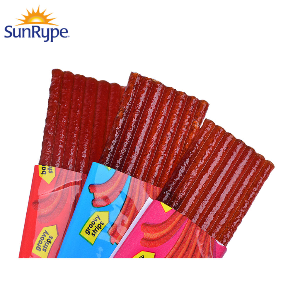 加拿大进口SunRype天然水果条果丹皮宝宝儿童零食果肉条72条/盒