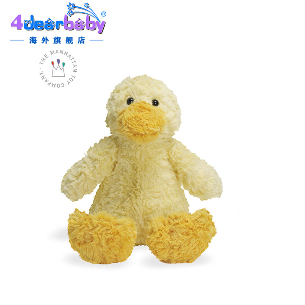 【全球购】美国ManhattanToyWinkel曼哈顿牙胶手抓球/安抚巾玩偶毛绒安抚小号迪克西黄鸭