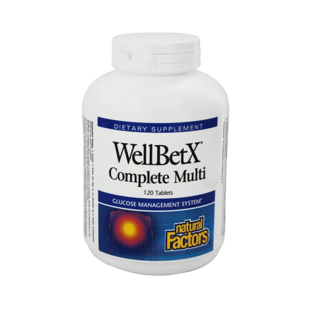 【美国正品直邮】NaturalFactors-多种维生素及矿物质配方维持并控制血糖未定义120片 【美国正品直邮】NaturalFactors-多种维生素及矿物质配方维持并控制血糖未定义120片