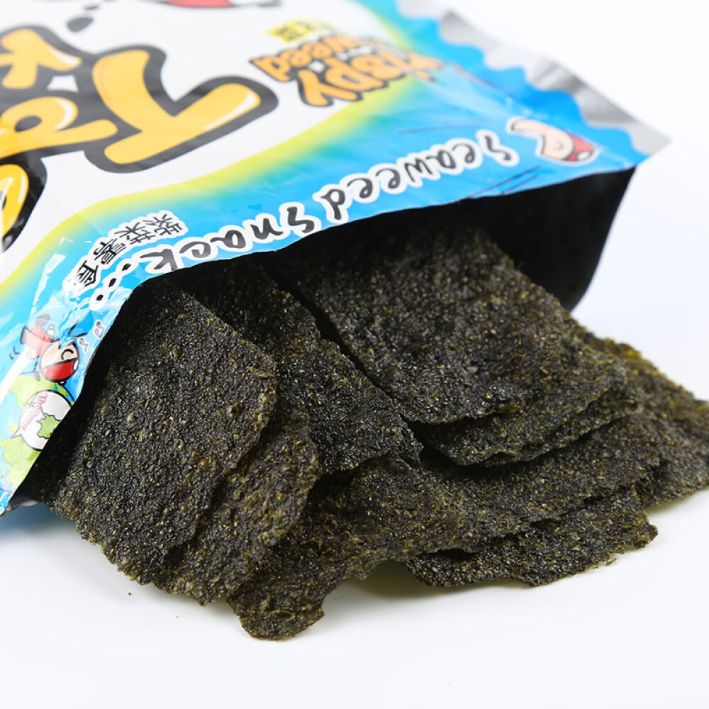 泰国进口小老板烤海苔片海苔卷紫菜休闲进口零食32g海鲜味海苔