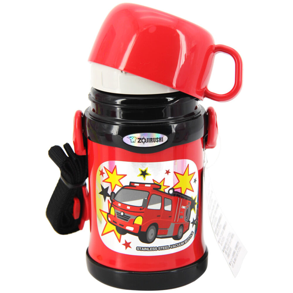 日本进口象印宝宝吸管杯不锈钢学饮杯儿童保温水壶婴儿两用水杯450ml泰国版粉红