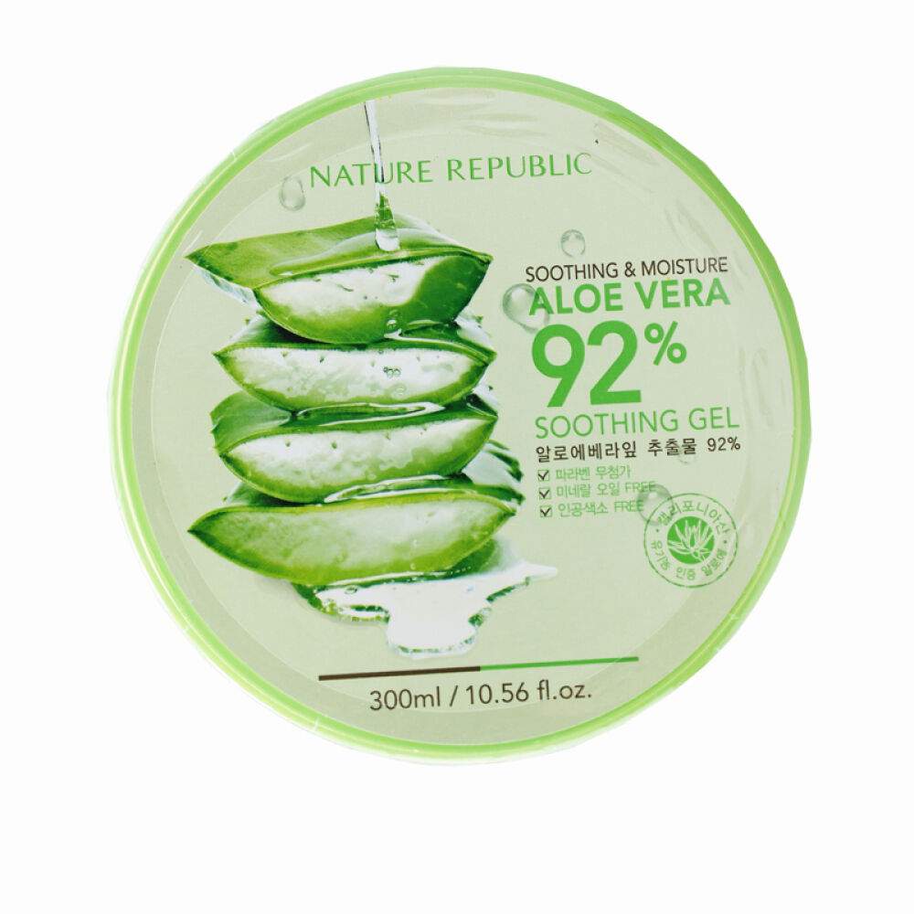 韩国NatureRepublic自然乐园芦荟胶300ml面膜2个装