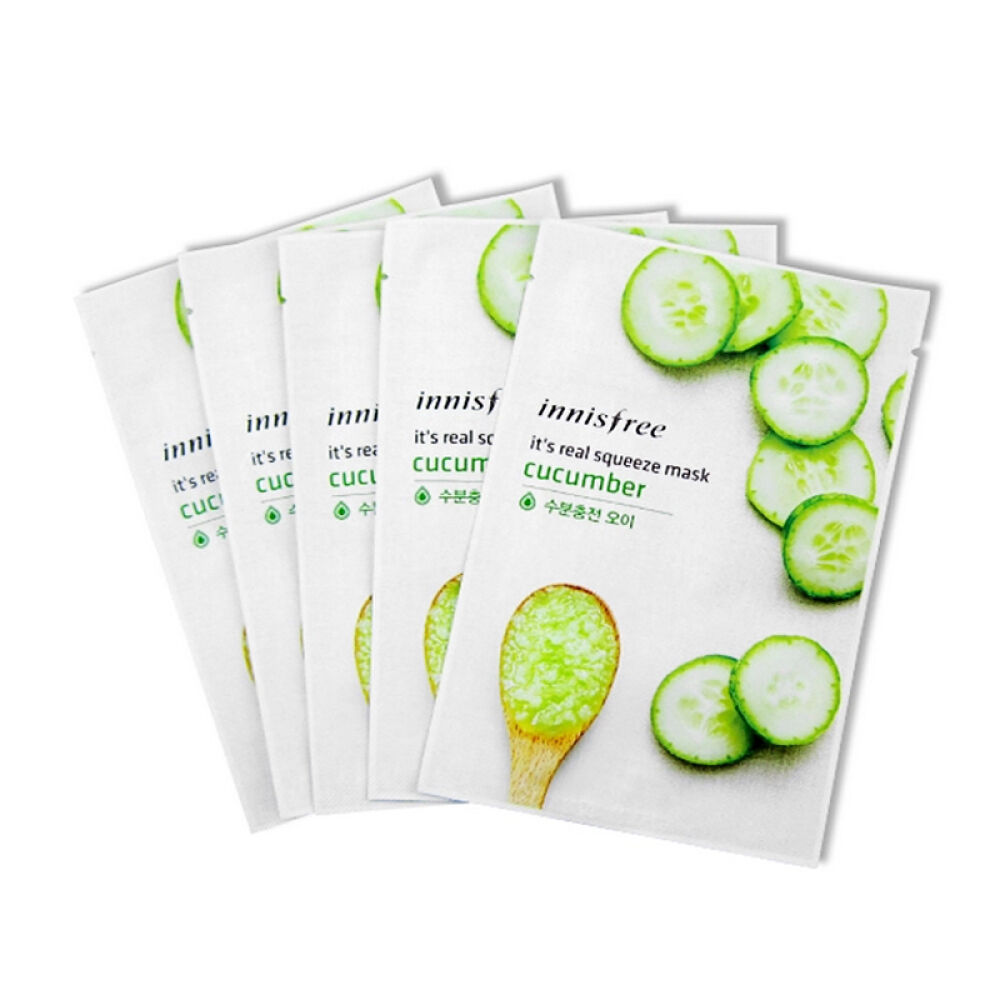 【京东全球购】韩国原装进口Innisfr悦风吟保湿清爽补水香港直邮黄瓜面膜贴10片