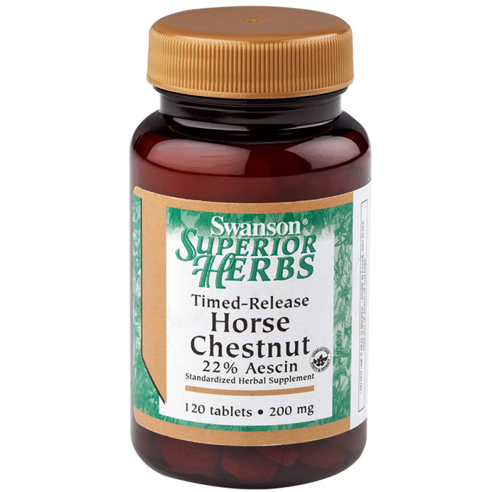 Swanson斯旺森七叶树马栗静脉曲张精华缓释片消水肿瘦腿美腿200mg*120片