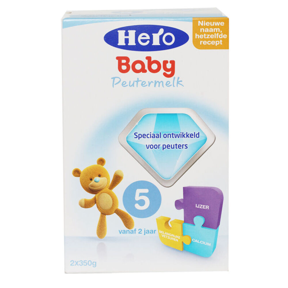 【新日期】荷兰本土奶粉herobaby婴儿奶粉1段2段3段4段5段婴幼儿进口奶粉5段700g6盒装