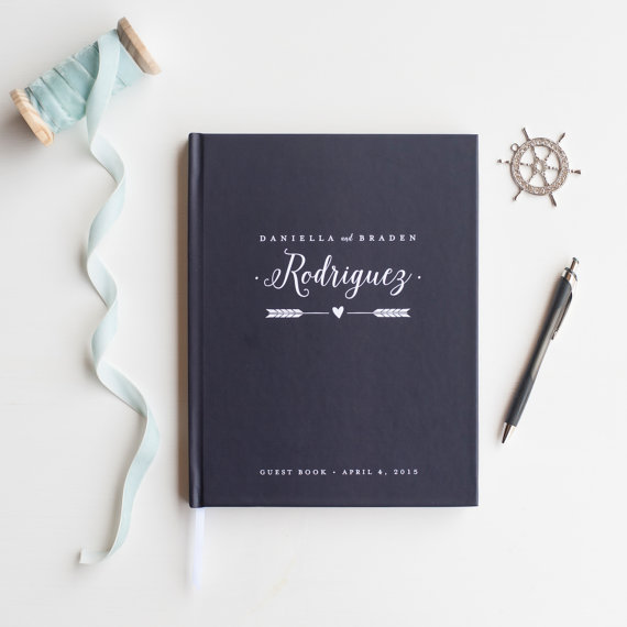customizedrusticweddingkeepsakeweddinggiftguestbooknautical