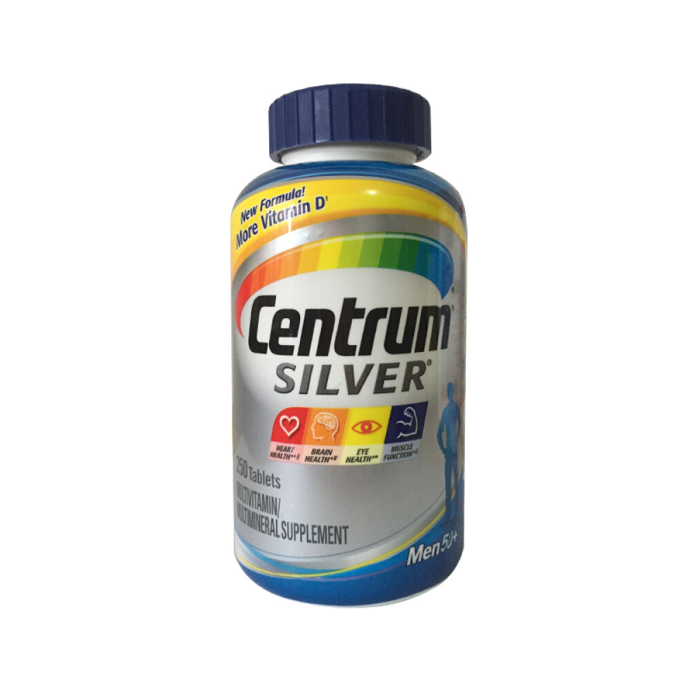 【全球购】美国原装善存centren250粒50岁50+以上男性专用复合维生素矿物质