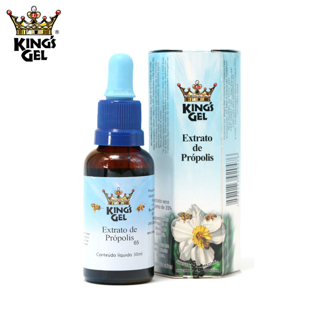 全球购KingsGel皇冠巴西绿蜂胶滴液30ml调节血糖防三高增强免疫力原装进口海宝蓝滴液1瓶(30ml)