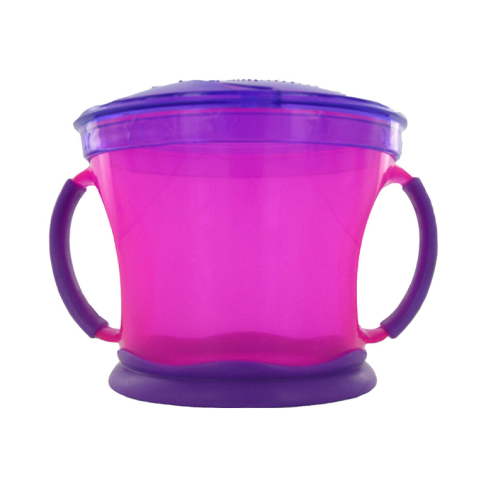 美国直邮Munchkin麦肯齐双把手防泼洒零食杯两只装颜色随机发